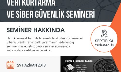 VERİ KURTARMA ve SİBER GÜVENLİK SEMİNERİ