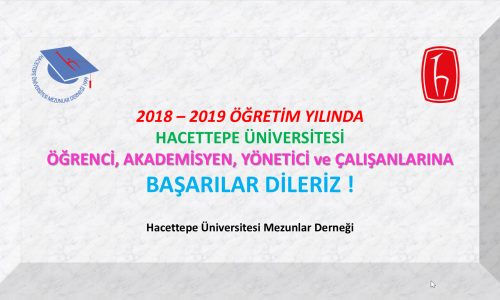 2018 – 2019 Öğretim Yılında Başarılar Dileriz