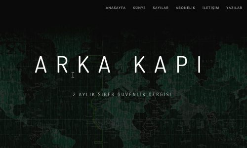 ARKA KAPI : Siber Güvenlik Dergisi