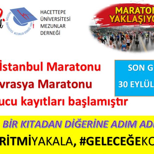 AVRASYA MARATONU için KOŞUCU KAYITLARINDA SON GÜNLER