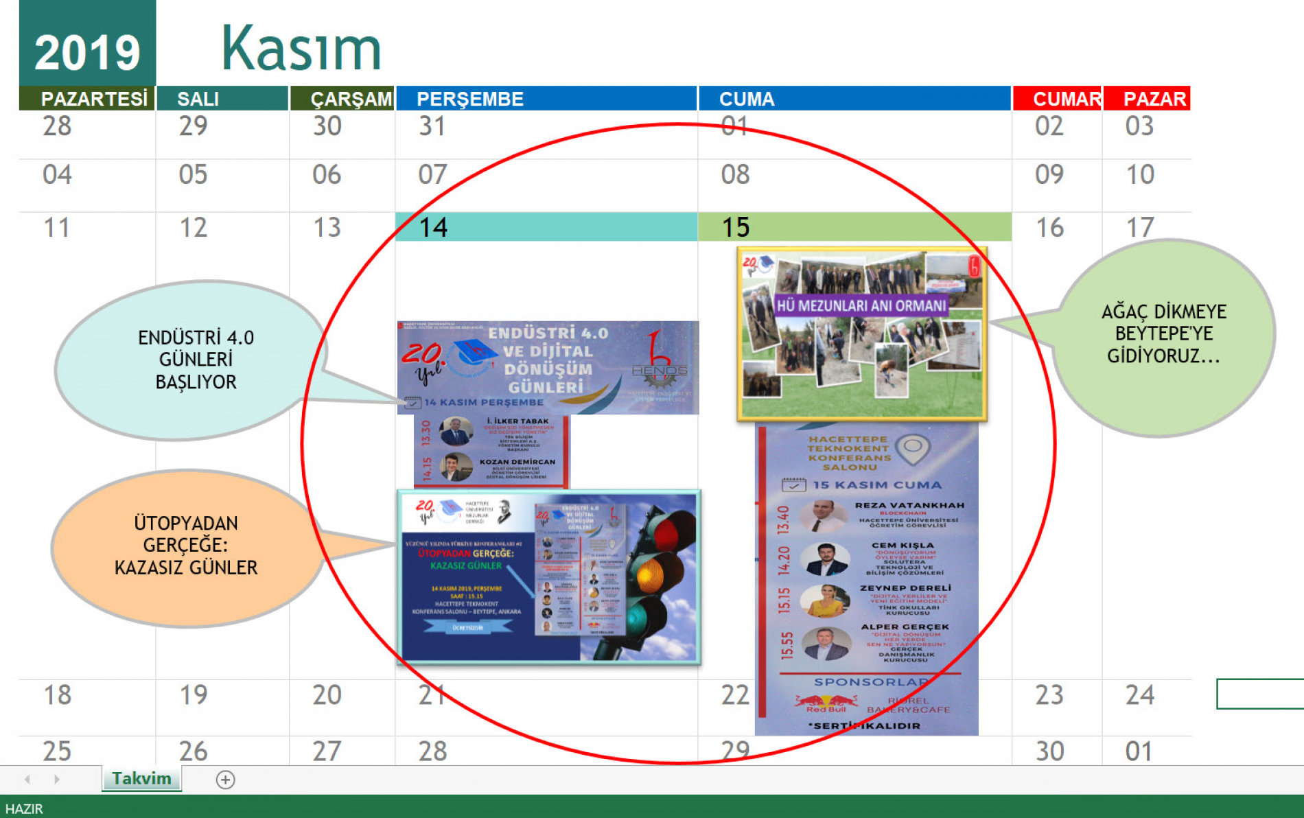 HÜMED, HENDS, ENDÜSTRİ 4.0 GÜNLERİ, HÜ MEZUNLAR ORMANI