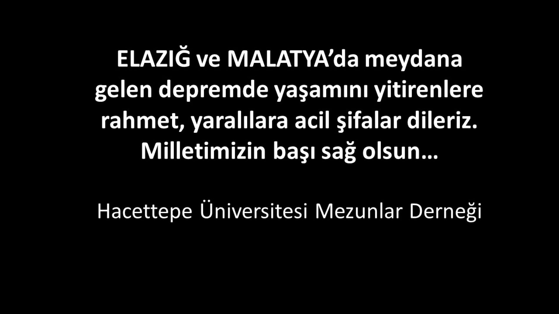 Elazığ – Malatya Depremi