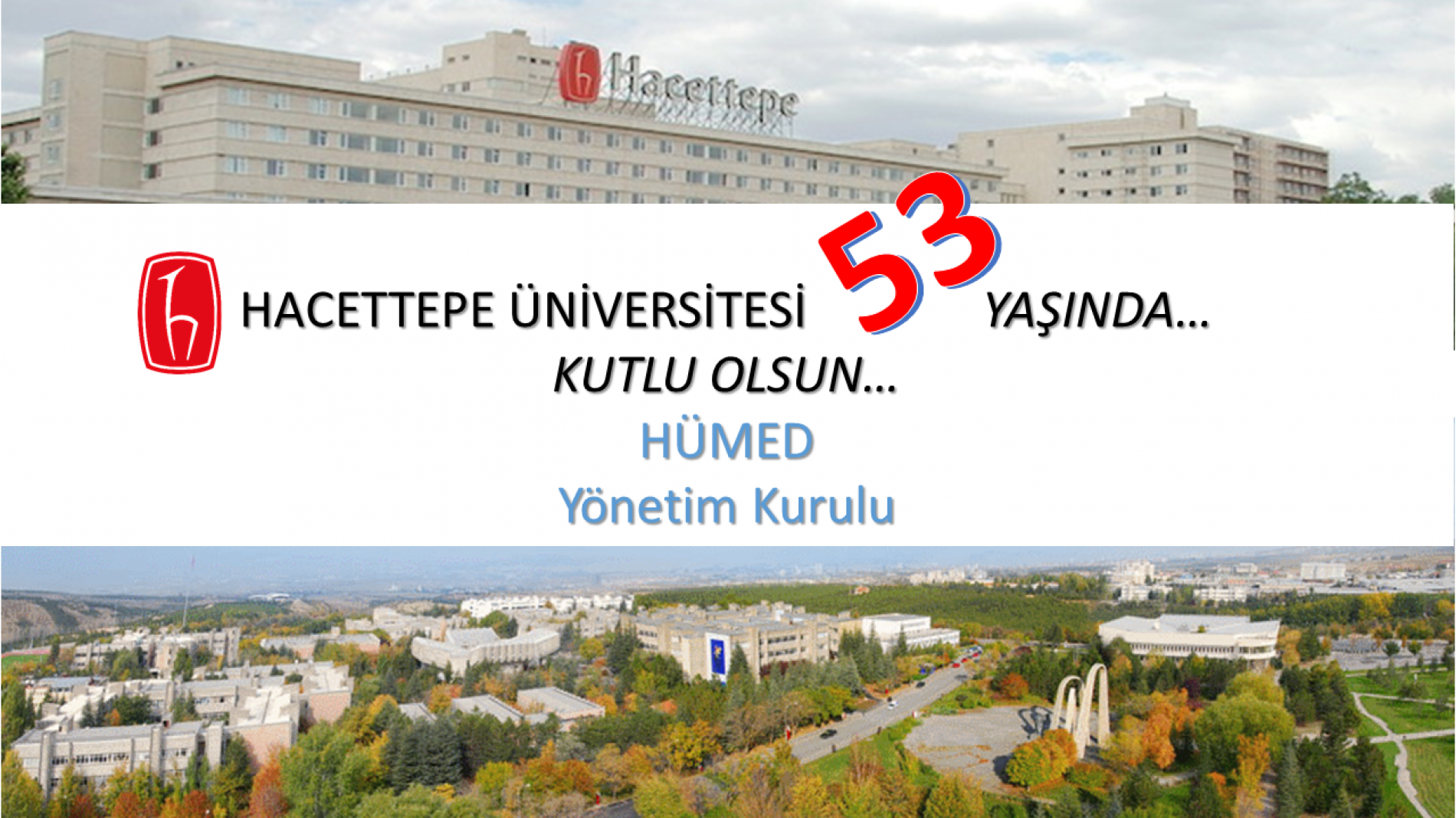 Hacettepe Üniversitesi’nin 53. Yaşı, 8 TEMMUZ DÜNYA HACETTEPELİLER GÜNÜ, Kutlu Olsun