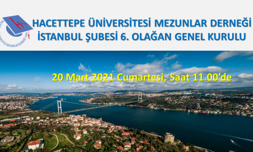 HÜMED İstanbul Şubesi Genel Kurulu * 20 Mart 2021 Cumartesi