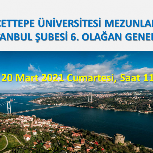 HÜMED İstanbul Şubesi Genel Kurulu * 20 Mart 2021 Cumartesi