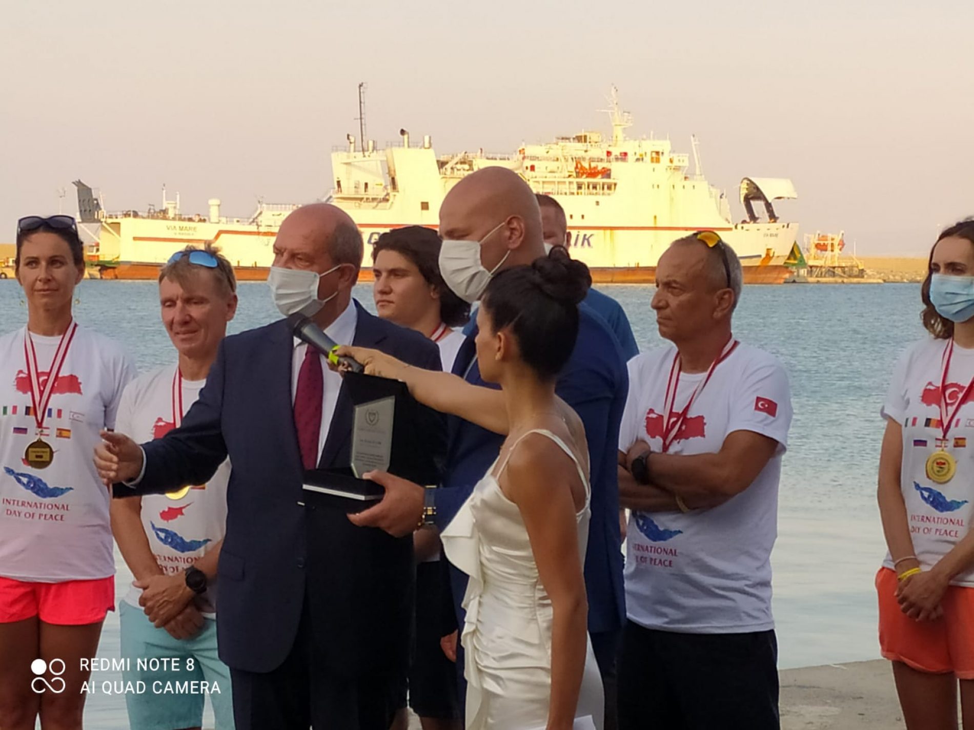 KKTC ile Türkiye Arasında Yüzülen Akdeniz Barış Parkuru Ödül Töreni Yapıldı