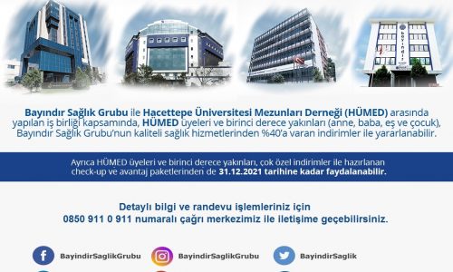 Bayındır Sağlık Grubu’ndan HÜMED Üyelerine Özel Olanaklar