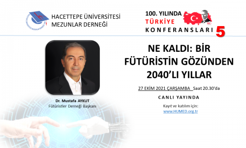Yüzüncü Yılında Türkiye Konferansları #5 : NE KALDI: BİR FÜTÜRİSTİN GÖZÜNDEN 2040’LI YILLAR