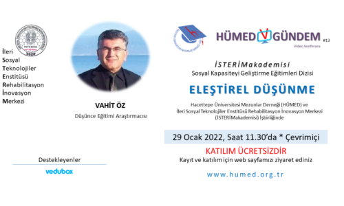 İSTERİMakademisi – HÜMED * Sosyal Kapasiteyi Geliştirme Etkinlikleri Dizisi : Eleştirel Düşünme